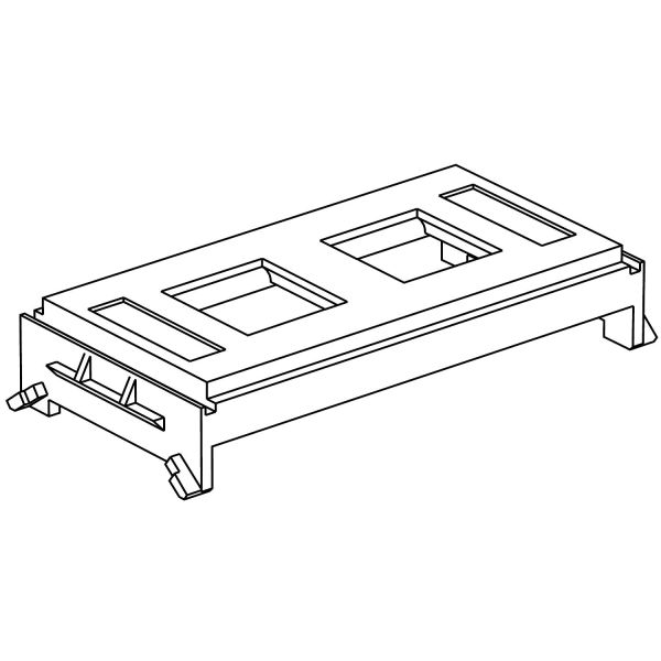 Schneider Electric 5971742 Asennuslevy valkoinen