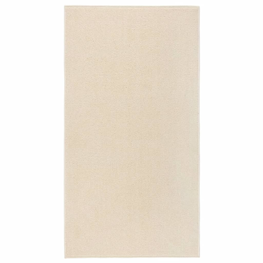 vidaXL Lyhytnukkainen matto 80x150 cm kerma