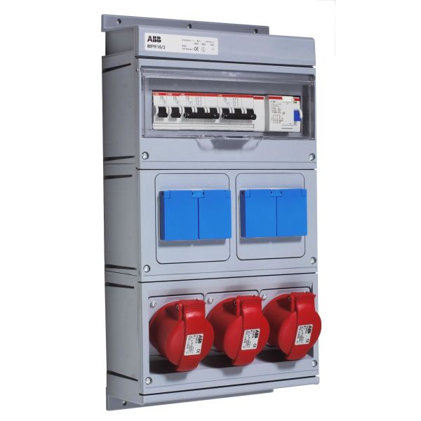 ABB 2CMA168995R1000 Pistorasiakeskus 4x10/16 A suko, 2x1P