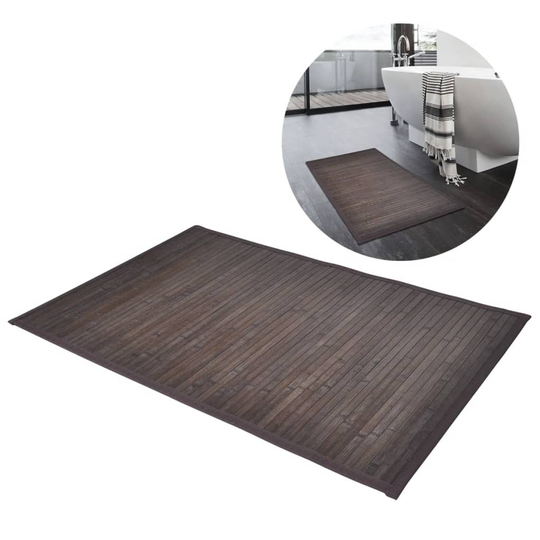 vidaXL Bambu Kylpymatto 60 x 90 cm Tummanruskea