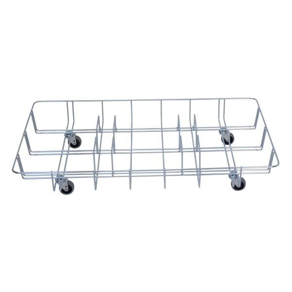 Hykab 53052 Vaijerivaunu jäteastioille 3 x 60 l roska-astioille (Patricia)