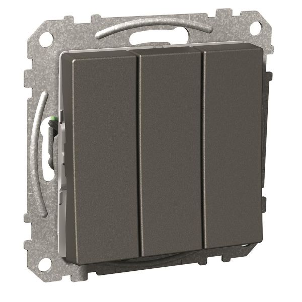 Schneider Electric Exxact Vaihtokytkin antrasiitti 3x1-napainen