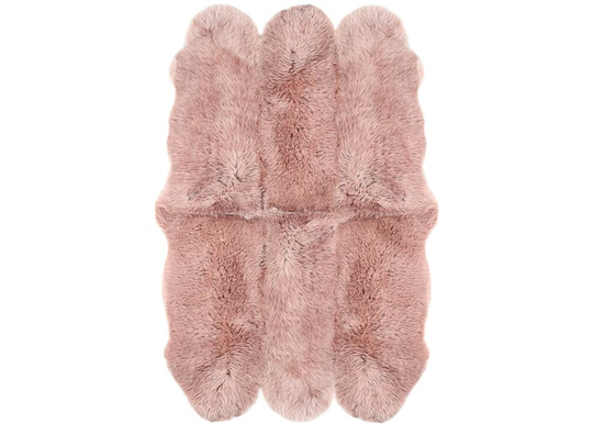 Aito lampaantalja Merino rosa Sexto ±130x180 cm