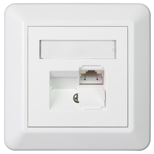 Elko EKO02868 Modulaarinen pistorasia luukulla, STP C6A PCB 1 x RJ45