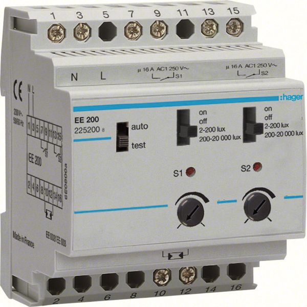Hager EE200 Valorele 16 A, 2-20 000 lux