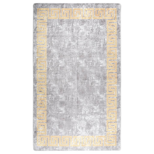 vidaXL Matto pestävä 120x180 cm harmaa liukumaton