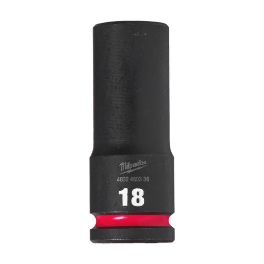 Milwaukee Shockwave Impact Duty Voimahylsy 1/2" nelikulma, pitkä 18 mm