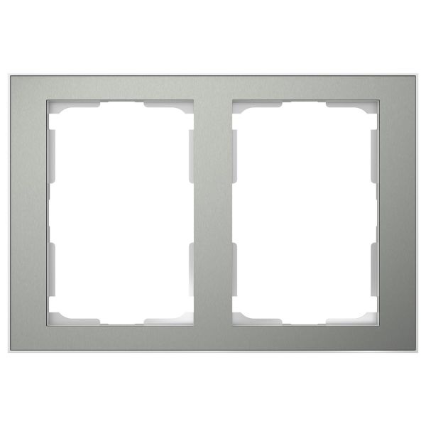 Elko EKO06181 Yhdistelmäkehys sininen metalli/alumiini, 1 ½ lokeroa 2 x 1½ lokeroa