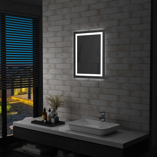 vidaXL Kylpyhuoneen LED-peili kosketussensorilla 50x60 cm