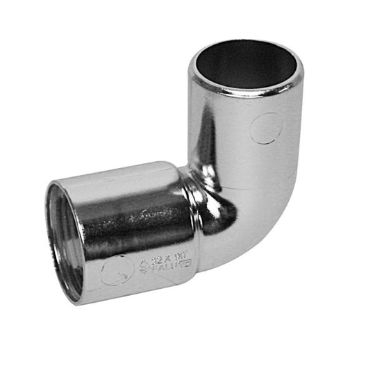 Faluplast 2910377 Taivutettu putki 90°, yksittäisholkki 32 mm