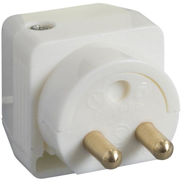 Schneider Electric 189515100 Lampun pistoke maadoittamaton, 2-napainen, kaapeliasennukseen