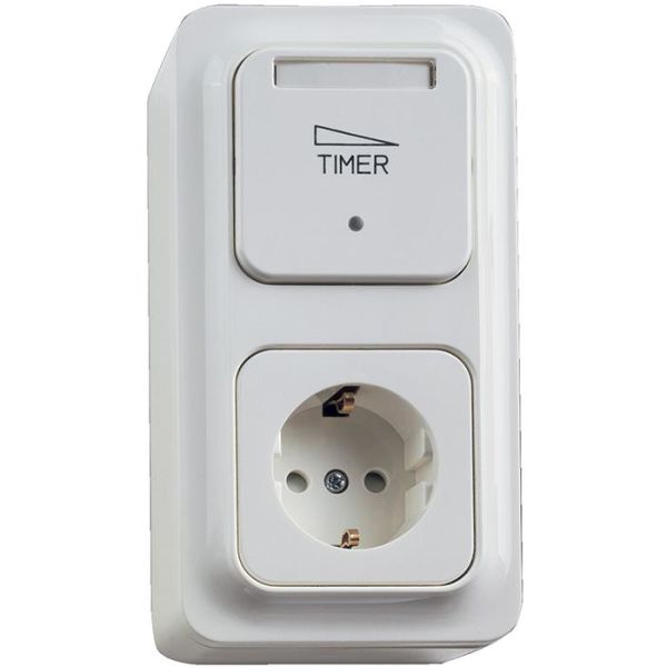 Schneider Electric Trend 189786700 Ajastin elektroninen, 2-napainen pistorasialla