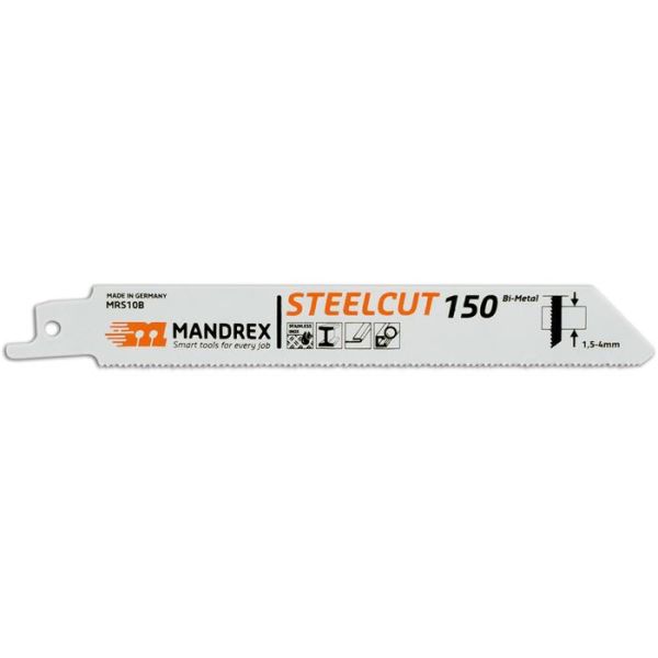 Mandrex STEELCUT Puukkosahanterä 150 mm 1,5-4 mm