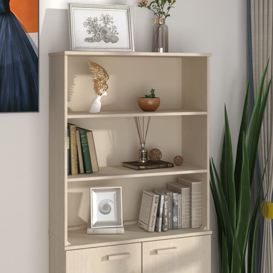 vidaXL Ylähyllykkö senkille hunajanruskea 85x35x100 cm täysi mänty