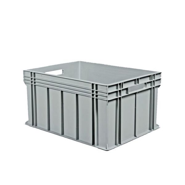 Schoeller Allibert Euroback 6440 Kuljetuslaatikko harmaa, kera tarttumisaukkoja 800x600x415 mm