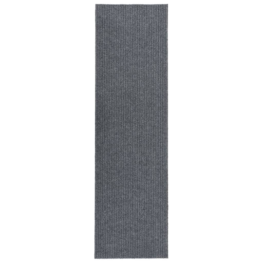 vidaXL Käytävän kuramatto 100x400 cm harmaa
