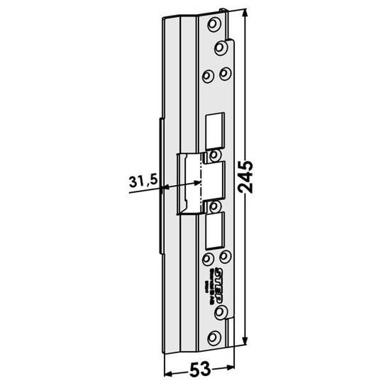 STEP ST6517 Tolppa Schüco-profiilijärjestelmälle 31,5 mm