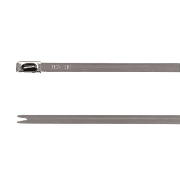Hellermann Tyton MBT8S Nippusiteet ruostumaton, 100 kpl/pakkaus 4,6 x 201 mm