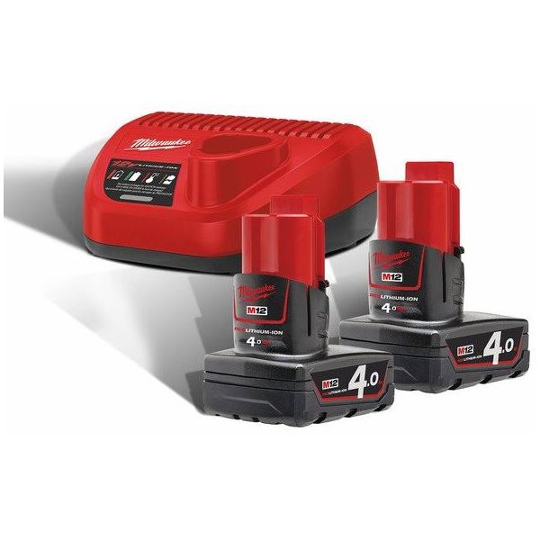 Milwaukee M12 NRG-402 Latauspaketti