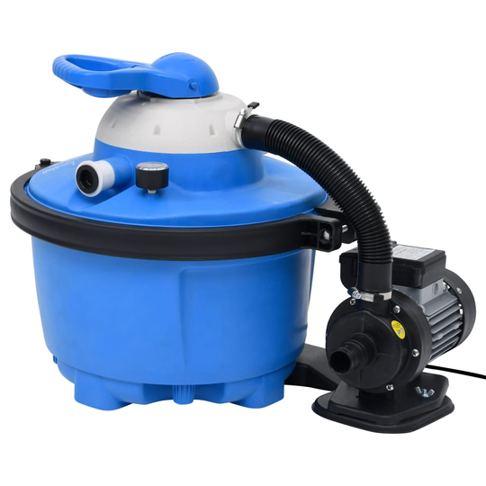 vidaXL Hiekkasuodatinpumppu sininen ja musta 385x620x432 mm 200 W 25 L