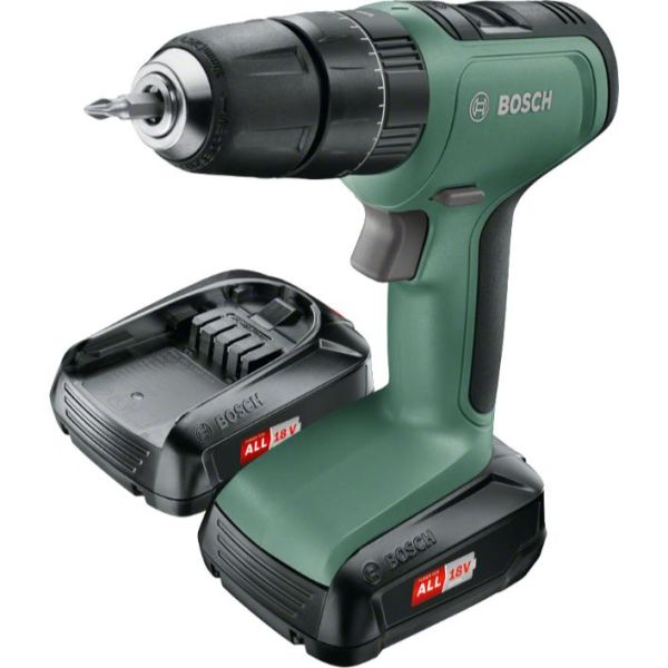 Bosch DIY Universal Impact 18 Iskuporakone 2 kpl 1,5 Ah:n akkuja ja laturin