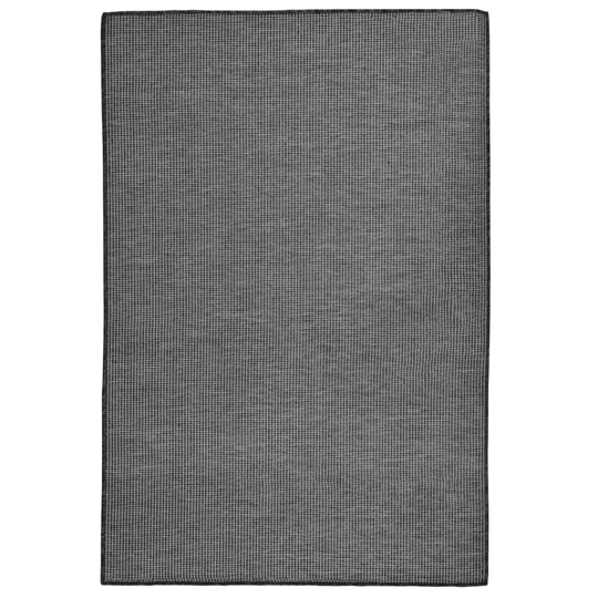 vidaXL Ulkomatto flatweave 120x170 cm harmaa