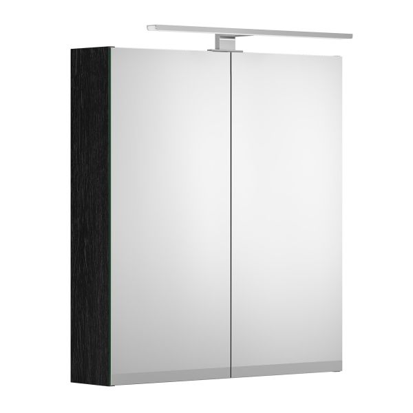 Gustavsberg Artic Peilikaappi 60 cm, integroitu pistorasia Musta