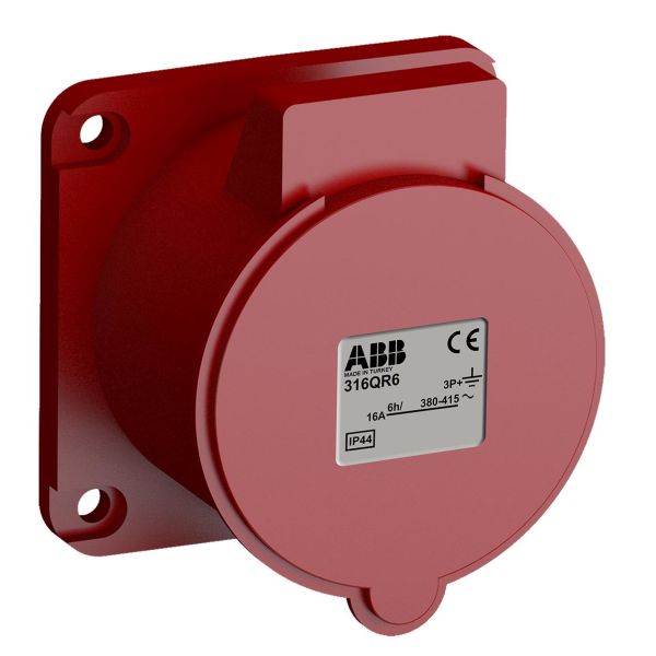 ABB 2CMA102308R1000 Paneelin ulostulo pikaliitettävä, tärinänkestävä Suora, 4-napainen, 16 A, 60x60 mm