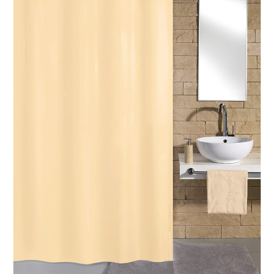 Kleine Wolke 430278 Shower Curtain "Kito" 180x200 cm Beige