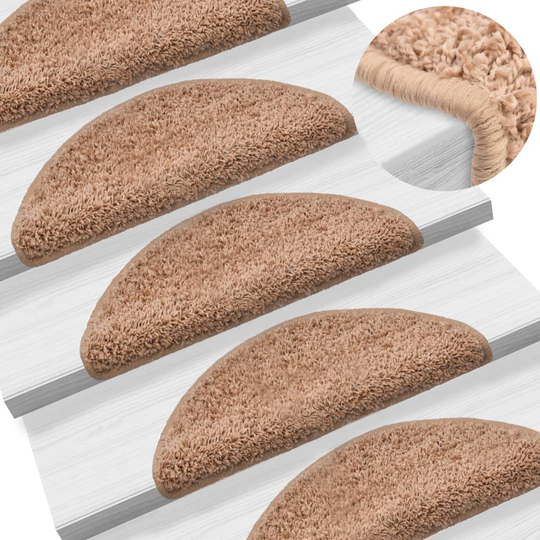 vidaXL Porrasmatot 5 kpl 56x20 cm beige