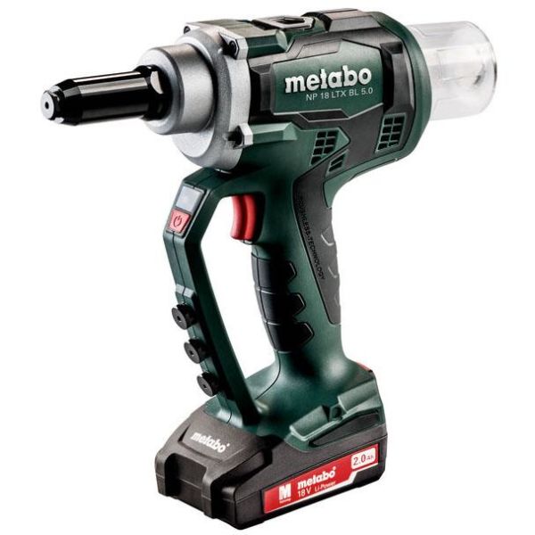 Metabo NP 18 LTX BL 5.0 Vetoniittipistooli sis. 2,0 Ah:n akut ja laturin
