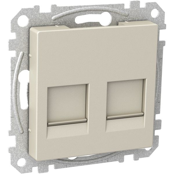 Schneider Electric WDE004378 Keskiölevy 2x Keystone-liitin Metallic