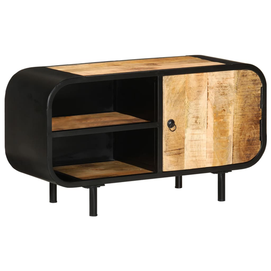 vidaXL TV-taso 90x30x48 cm karkea mangopuu