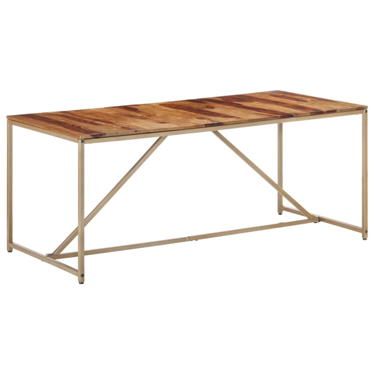 vidaXL Ruokapöytä 180x90x76 cm täysi seesampuu
