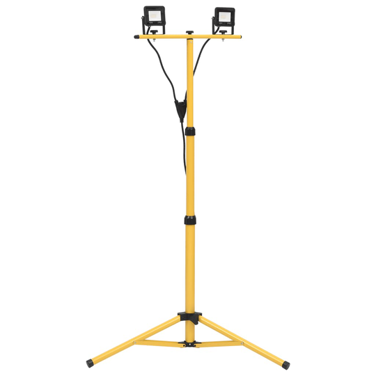 vidaXL LED-valonheitin kolmijalalla 2x10 W kylmä valkoinen