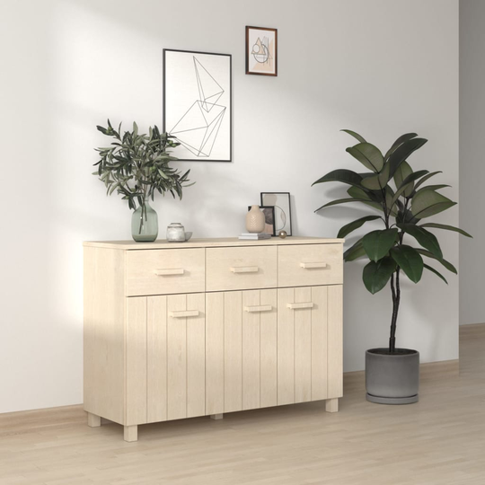 vidaXL Senkki hunajanruskea 113x40x80 cm täysi mänty