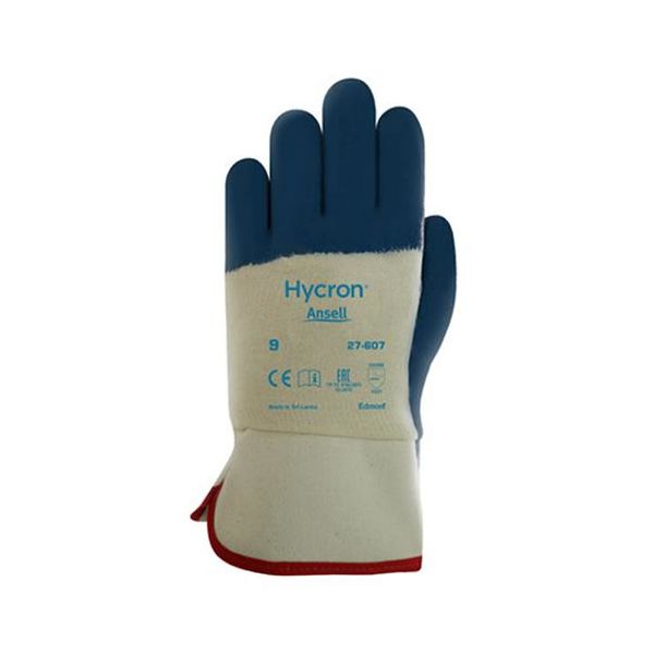 Ansell Hycron 27-607 Työkäsineet Nitriili/puuvilla, puolipinnoitettu, koko 10