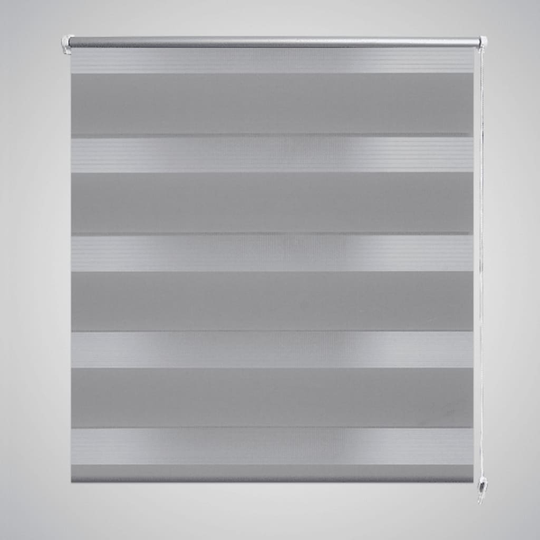 vidaXL Zebra rullakaihdin 80 x 150 cm harmaa