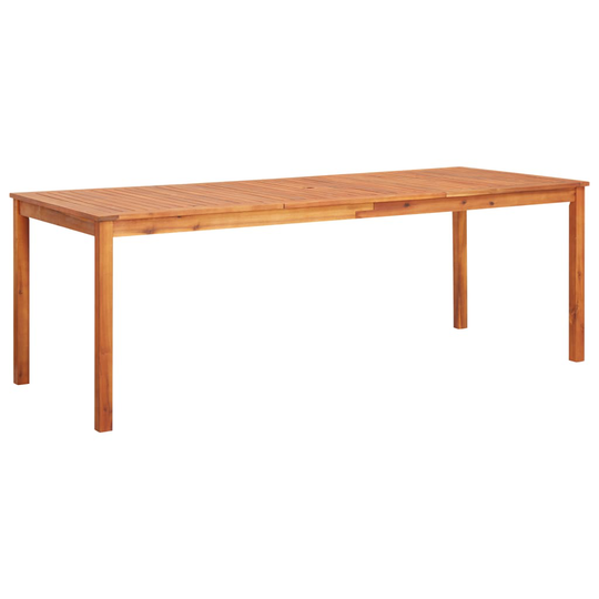 vidaXL Puutarhapöytä 215x90x74 cm täysi akaasiapuu