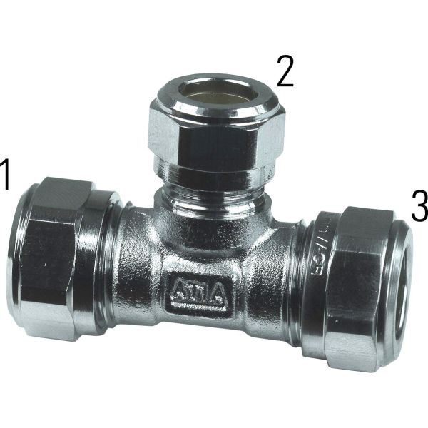 Gelia 3006129012 Kiristysrengasliitin T-putki 12x10 mm, kutistettu