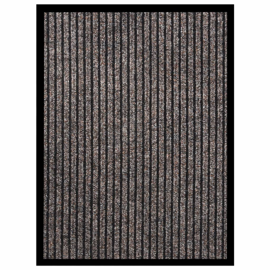 vidaXL Ovimatto raidallinen beige 40x60 cm