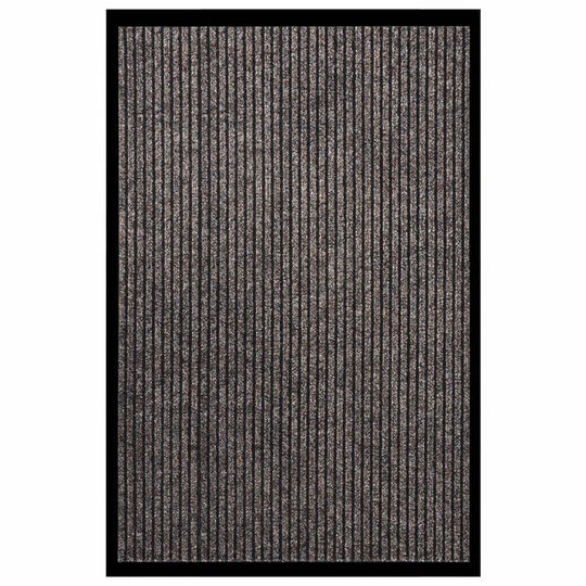 vidaXL Ovimatto raidallinen beige 80x120 cm