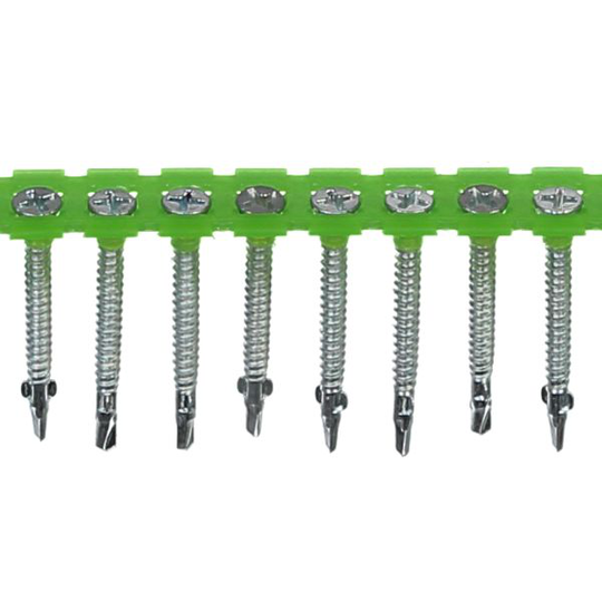 ESSVE 595341 Rakenneruuvi 3,8 mm Ø, nauhoitettu, PH2, 1000 kpl 41 mm