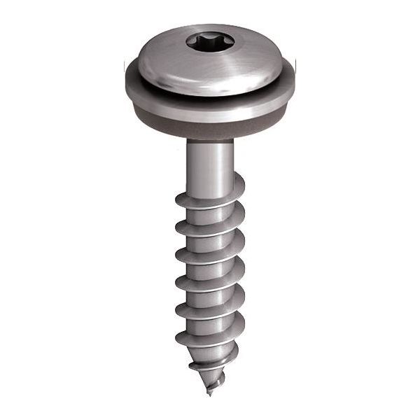 Ejot 850349 Julkisivuruuvi Profiililtaan matala, A2 4,9 x 38 mm, 250 kpl Aluslevyllä