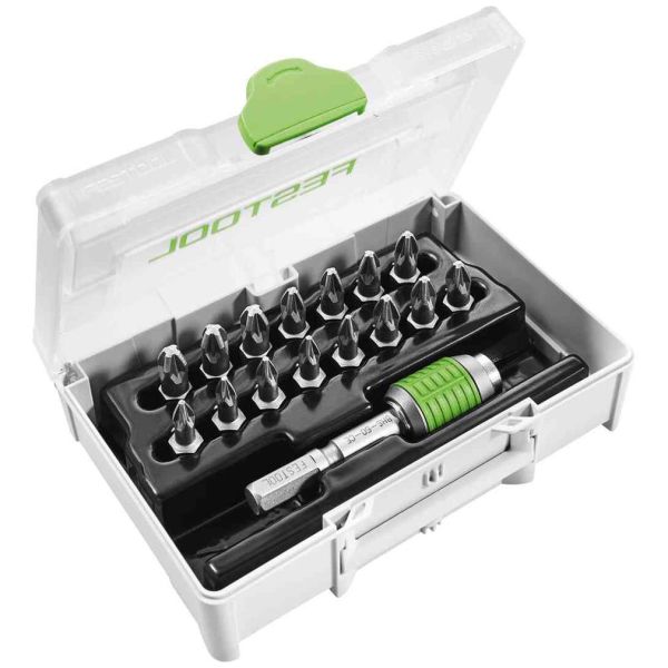 Festool SYS3 XXS CE-PZ BHS 60 Ruuvikärkisarja 15 osaa