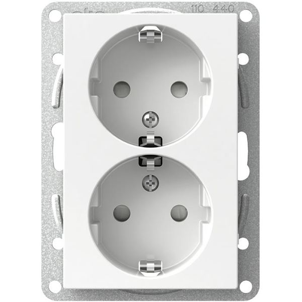 Schneider Electric Exxact WDE002180 Seinäpistorasia maadoitettu, jaettu kanta, 2-osainen