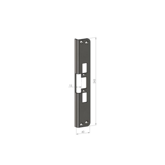 SAFETRON SA-30T Asennustolppa vasen/oikea, kulma 30 mm