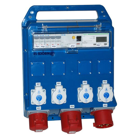 El-Björn 2466235 Kannettava sähkökeskus energiamittarilla, 32 A