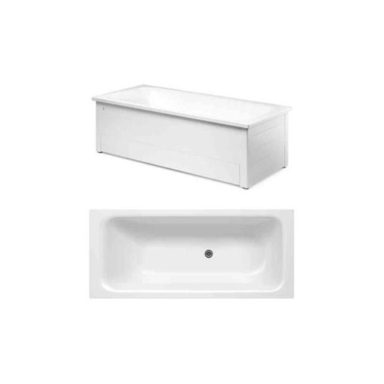 Gustavsberg GB21601 Puolikehikon jalusta säädettävät jalat, valkoinen 1400 x 700 mm
