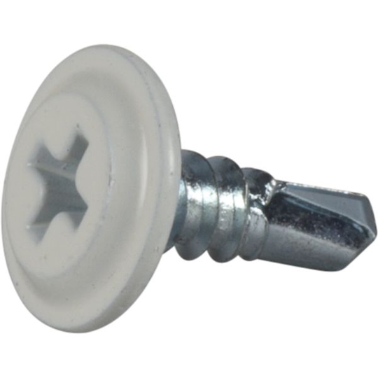 ESSVE 565613 Asennusruuvi 4,2 mm Ø, valkoinen, FZB, PH2, 250 kpl 13 mm
